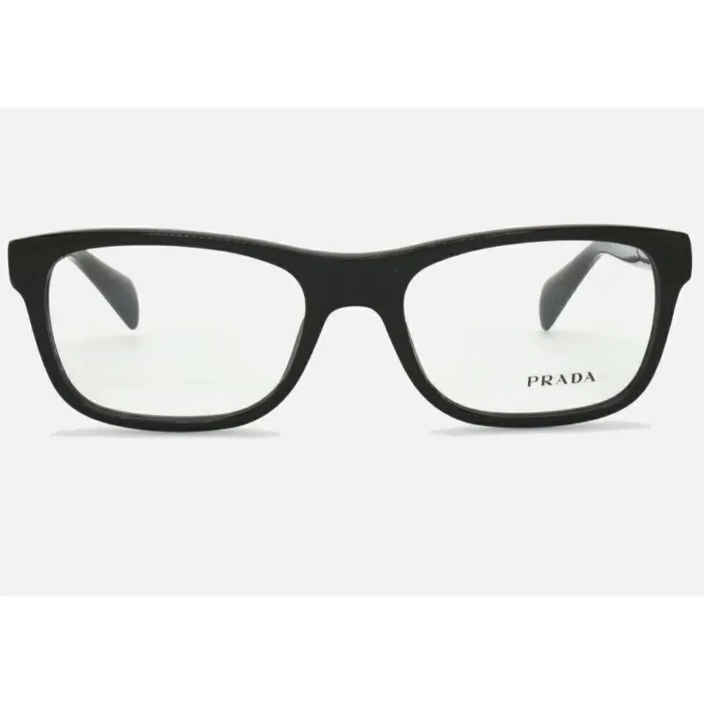 Prada VPR 19P 1AB-1O1 Black Eyeglasses Frames 53-18-140 GLASSES & HARD CASE